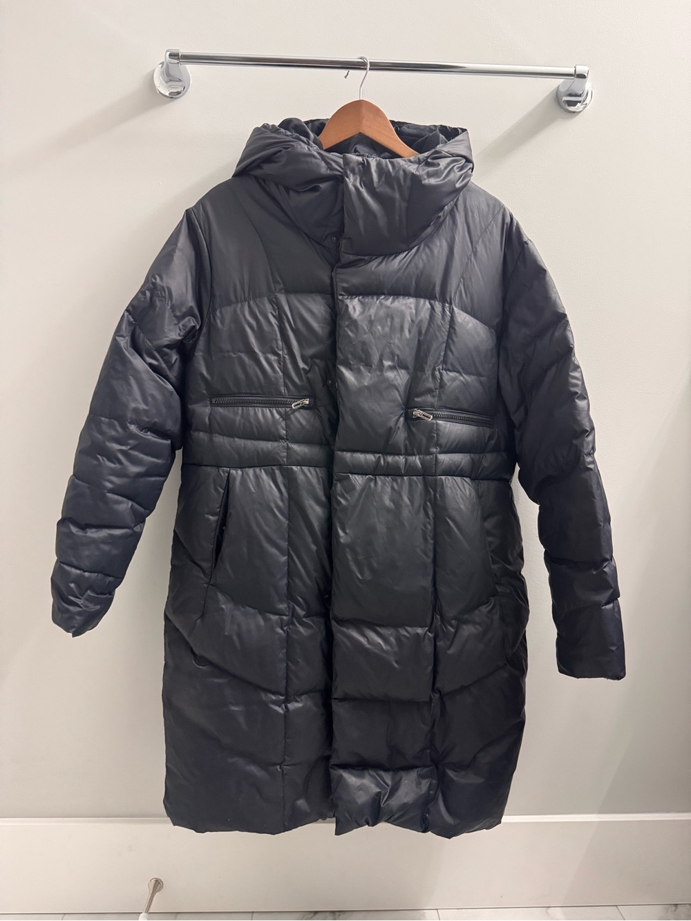 Under Armour Black Quilted Hooded Parka